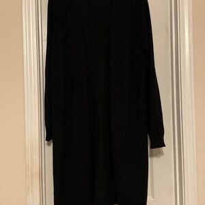 Women’s Verve Ami Black sweater coat size large AS IS